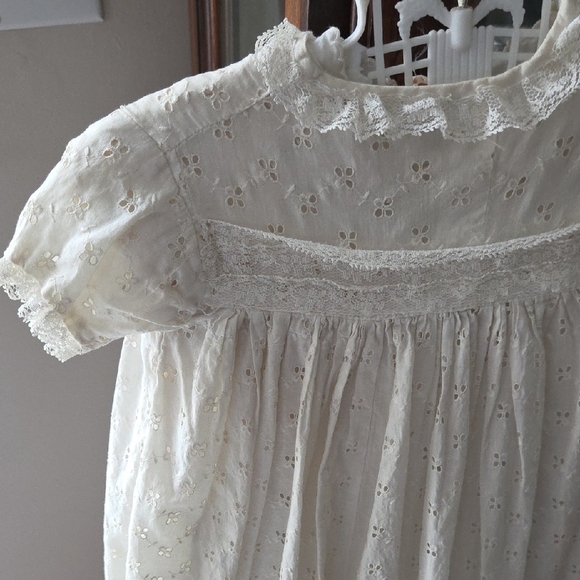 Cream Lace Baby Dress - Picture 2 of 3